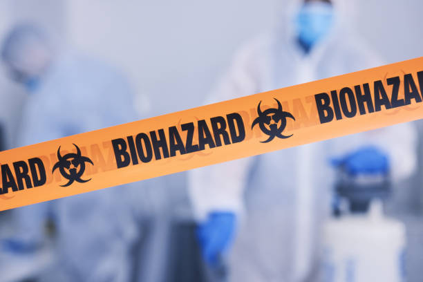 Professional Biohazard technician working in Cecil, AR